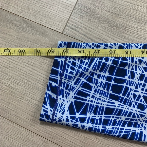 Nike Pro Cool Tracer Capri 3/4 Tights Deep Royal Blue/Game Royal/White - Picture 13 of 14